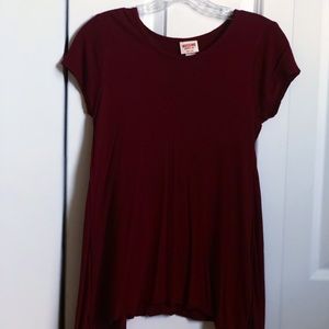 Target maroon long shirt